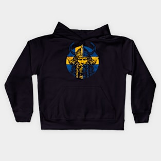 Swedish Viking Warrior Kids Hoodie